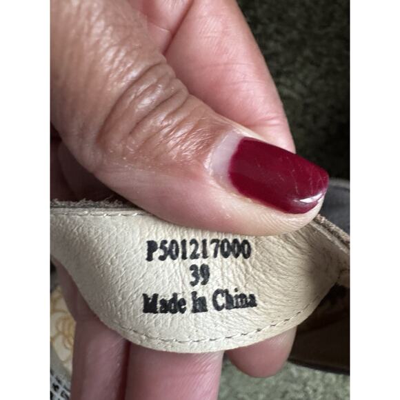 Fly London Yosi Snakeskin Gray White Wedge Open Toe Sandals Size 39 US 8-8.5 New - Picture 8 of 9